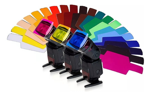 Kit Flash Yongnuo Yn560iv + 12 Geles Filtro De Colores
