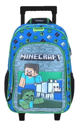 Mochila Minecraft Primaria Con Carro Rm64 | Envío gratis