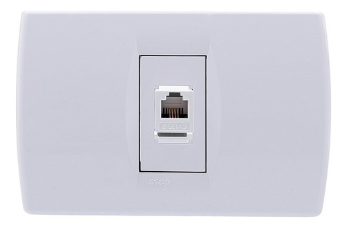Imagen 4 de 8 de Llave De Luz Sica - Toma Para Teléfono - Blanca - Iram
