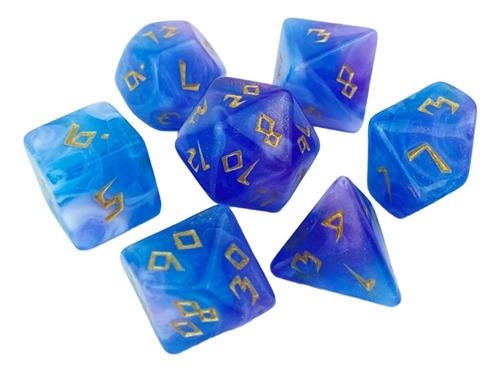 2 Juego De 7 Dados De Juego, Juguetes De Entretenimiento,
