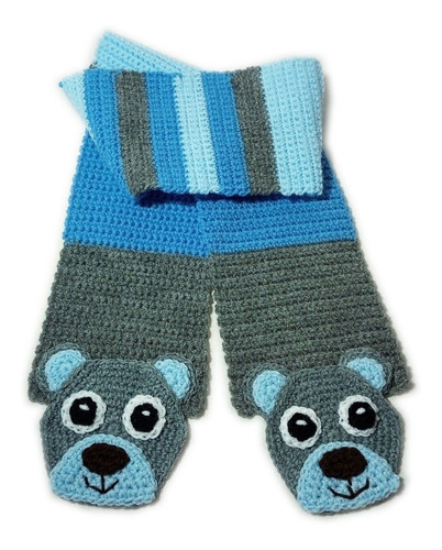 Cara Osito Aplique Crochet Souvenir Lana (pack X 10)