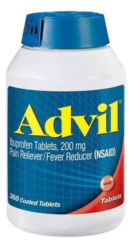Advil Ibuprofeno 200mg AnaLGésico 360caps Sabor Sin Sabor
