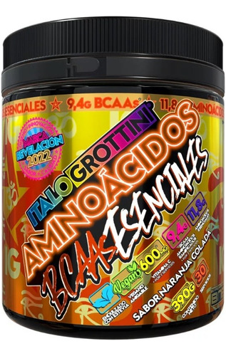 Aminoacidos Bcaas Esenciales - 360gr - Naranja Colada