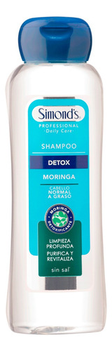  Shampoo Simond´s Detox Daily Care Moringa Limpieza Profunda  410ml sin aroma