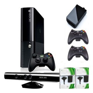 Xbox 360 5.0 Ultra Slim E 1000g 450j Controles Kinect C J +