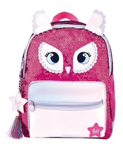 Mochila Footy Lentejuelas Lechuza Ct Plumitaa Fty2017