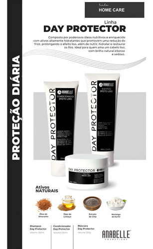 Kit 3 Produtos Day Protector Home Care Anabelle Cosméticos