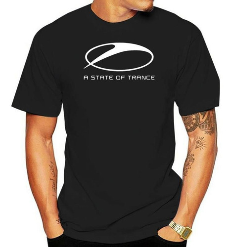 Camisa Armin Van Buuren A State Of Tranc Blanco Negro Hombre