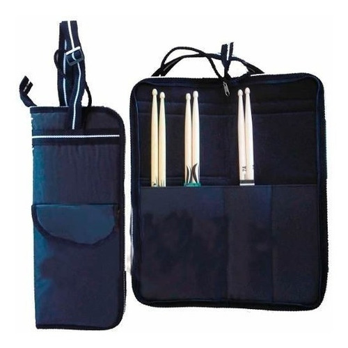 Funda Para Palillos Baquetas Percusion 1 Bolsillo Externo