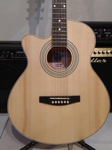 Imagen 3 de 10 de Guitarra Electroacústica Zurda Corte Midland Lw-436 Eq Joyo