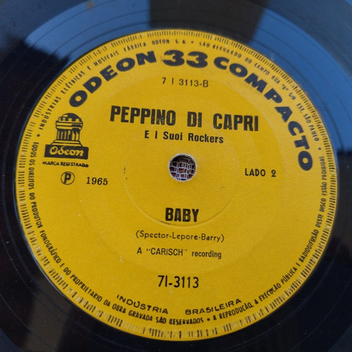 Peppino Di Capri Se Ti Senti Sola Compacto De 1965 Oferta