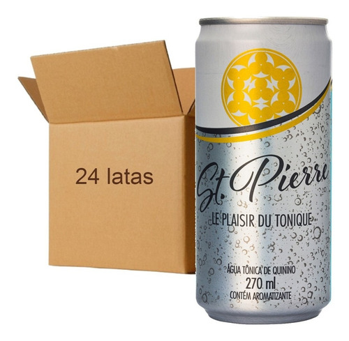 Imagem 1 de 5 de 24x Água Tônica St Pierre Tradicional 270ml