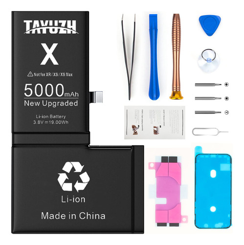 Tayuzh Batera Para iPhone X, Batera De Repuesto De Polmero D