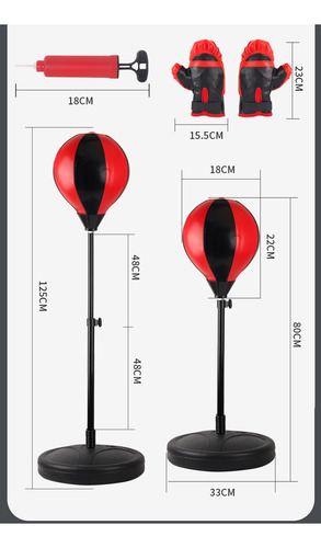 Pelota De Boxeo De Altura Ajustable D