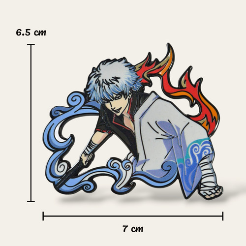 Pin / Broche Metálico Gintama Serie Anime Gintoki Sakata Gintama
