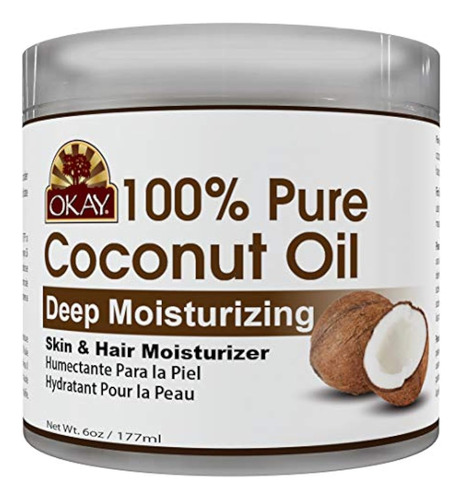 Okay Aceite De Coco 100% Puro Para Cabello Y Piel