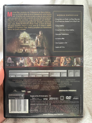 Dvd: Horror Em Amityville C/ Ryan Reynolds E Melissa George (Usado)