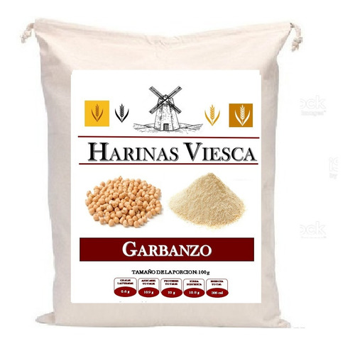 10 Kg Harina De Garbanzo Polvo En Bolsa Ziploc