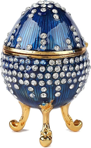 Furuida Blue Faberge - Cajas De Joyería Con Diamantes De Imi