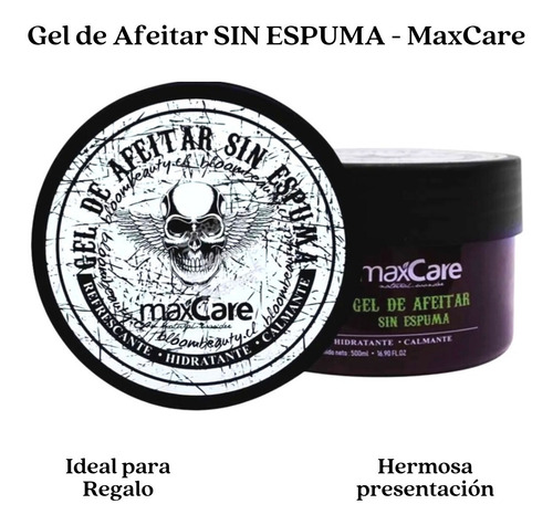Imagen 2 de 3 de Gel De Afeitar Sin Espuma Refresca Hidrata Y Calma Maxcare