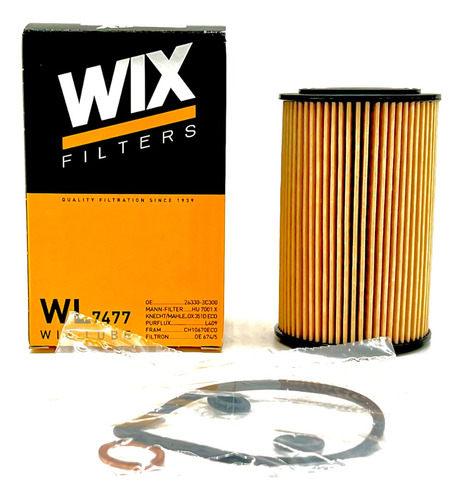 Filtro Aceite Hu7001x Hyundai Rb 1.6 Crdi I30 Carens 1.7 Wix