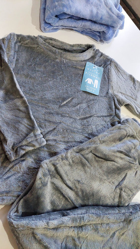 Pijama Polar Abrigado Niño Nene Chicos T 4 Al 12 Maxima 3200