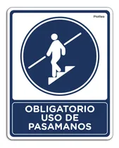 Comprar Señalamiento Obligatorio Uso De Pasamanos Señal 20x30