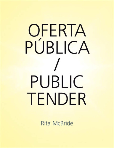 Oferta Pública / Public Tender - Mcbride, Rita