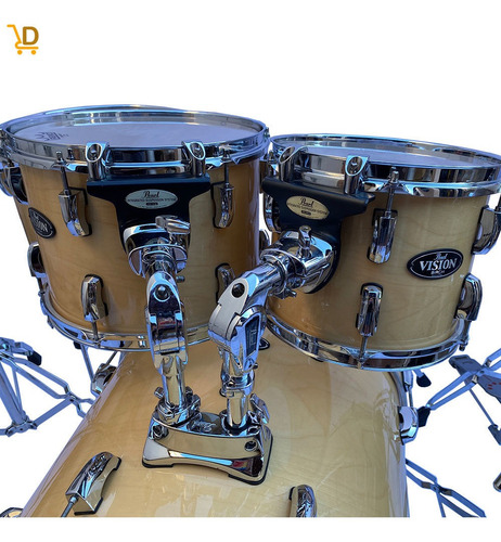 Bateria Pearl Vision Vbl 10/12/16/22 Completa- 12x Sem Juros (Usado)
