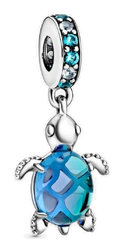 Pandora Charm Dije Colgante Tortuga De Cristal De Murano 