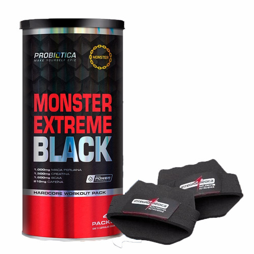 Imagem 1 de 2 de Monster Extreme Black 44 Sachês - Melhor Que O Animal Pak