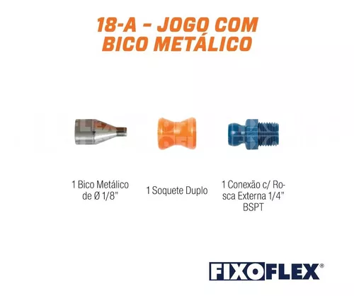 Jogo Elos de Tubo 1/4 Fixoflex Quimatic