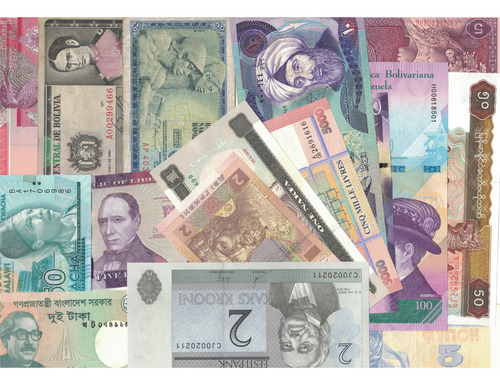 16 Billetes Del Mundo (Usado)
