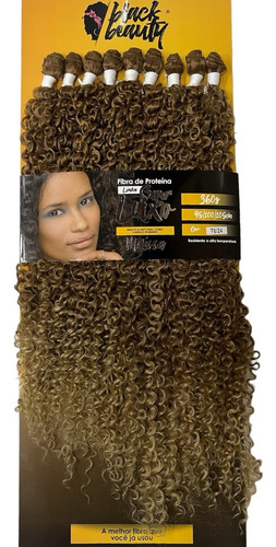 Cabelo Cacheado Fibra De Proteina 360gr Melissa Black Beauty Cor T6-24