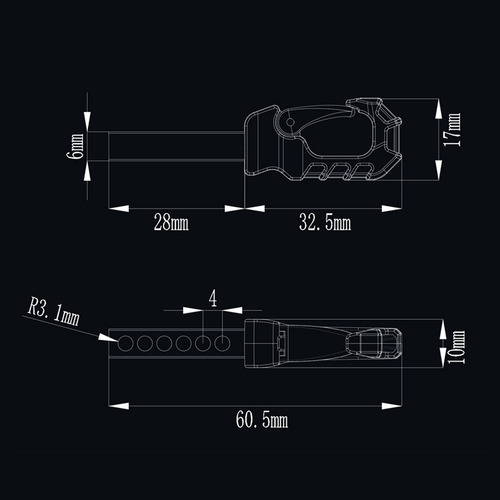 Gancho De Rescate Rc Car Upgrade Tow Traction, 4 Piezas, Par