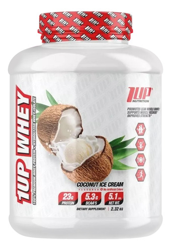 Whey Protein 5lbs - 1up Sabor Coconut Ice Cream
