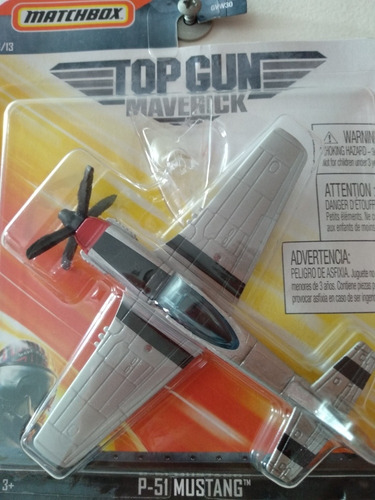 Avión Top Gun Maverick P - 51 Mustang Matchbox Sky Busters