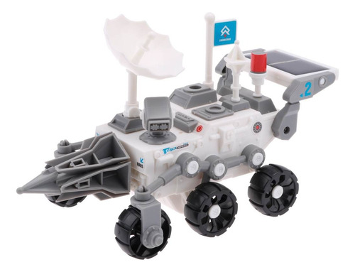 Robô Carro 3 Em 1 Montagens Energia Solar Exploração Marte Cor Branco Personagem Carro Robo