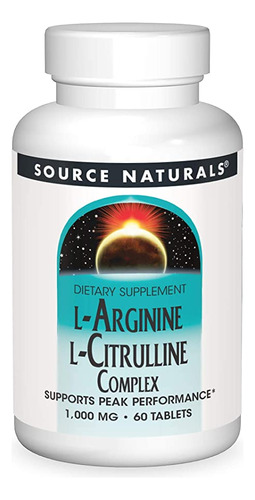 Source Naturals L-arginine L-citrulline Complex 1000mg Supl