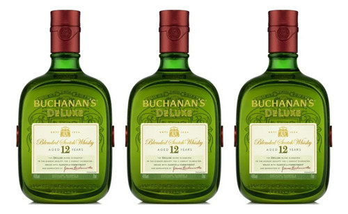 Whisky Buchanan's Deluxe 750ml X3 Zetta Bebidas