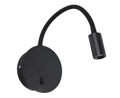 Apliqué Led Flexible Cabecera Lectura Negro 3w+3w /hb Led