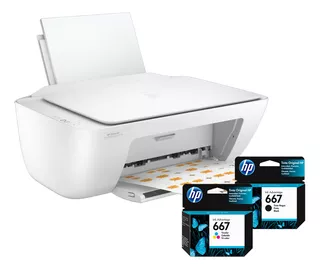 Impresora Hp Deskjet Ink Advan 2374 + Combo De Cartuchos 667