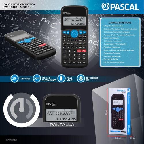 Calculadora Cientifica Pascal Forbes Sellada Itelsistem
