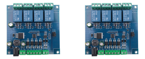 2 Entradas De Módulo De Relé Modbus Rtu De 4 Canales 485 Ttl