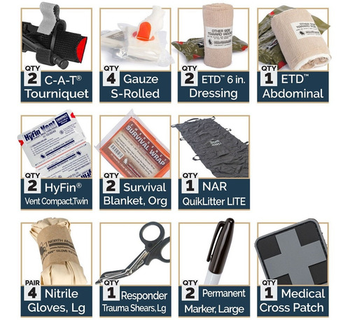 Botiquín Táctico Ruf Kit Versión Básica Narescue