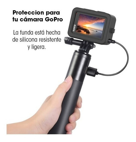 Imagen 9 de 9 de Funda Protectora Para Gopro 9 Con Tapa P/ Lente G9-1 Ulanzi
