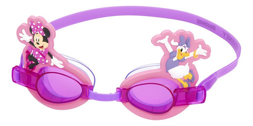 Goggles Infantiles Para Natacion 3 Años Diseño Minnie Mouse Color Rosa