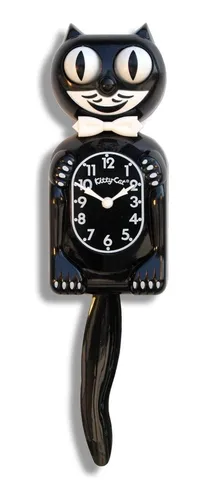 Reloj Gato Negro Clasico