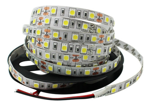 Imagen 1 de 6 de Tira Led Blanco Frio Interior X 5 Metros Smd 5050 Lanus