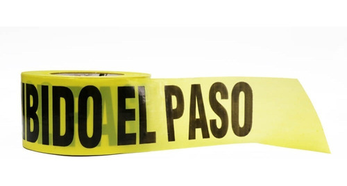 Cinta Banda Delimitadora  Prohibido El Paso   300 Metros